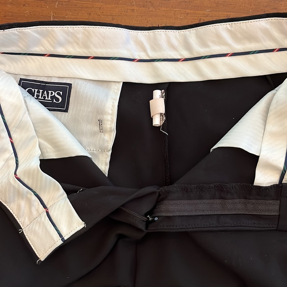 Chaps Black Slacks - Picture 2 of 3